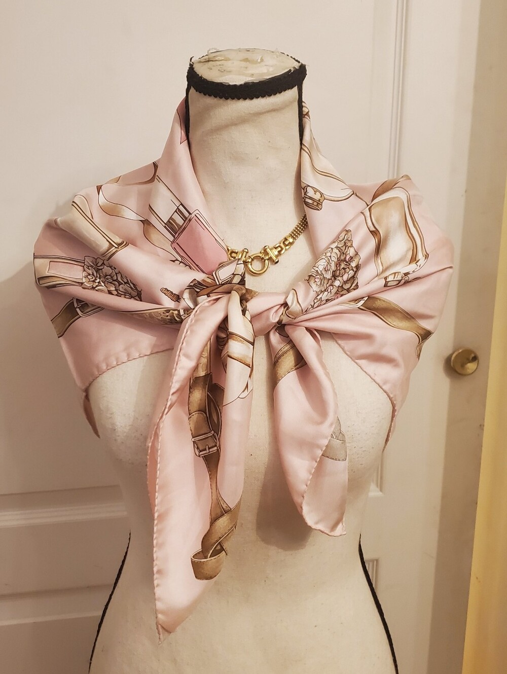 Marini Italy Pure Silk Scarf Tichel 34" X 34"